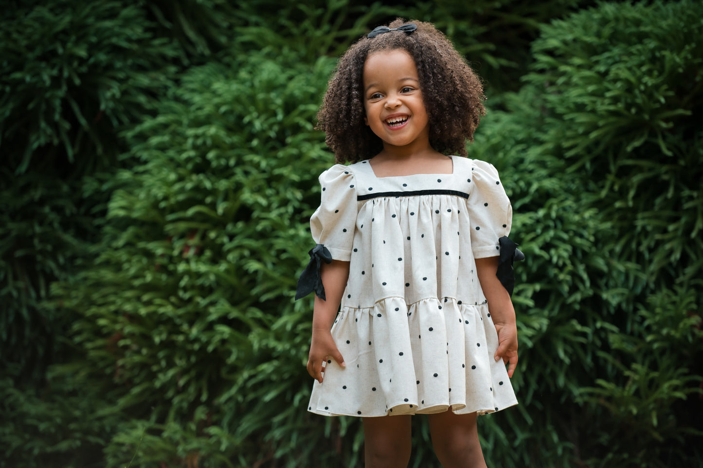 Vintage Dot Children's Dress Handmade in Victoria, BC, Canada
