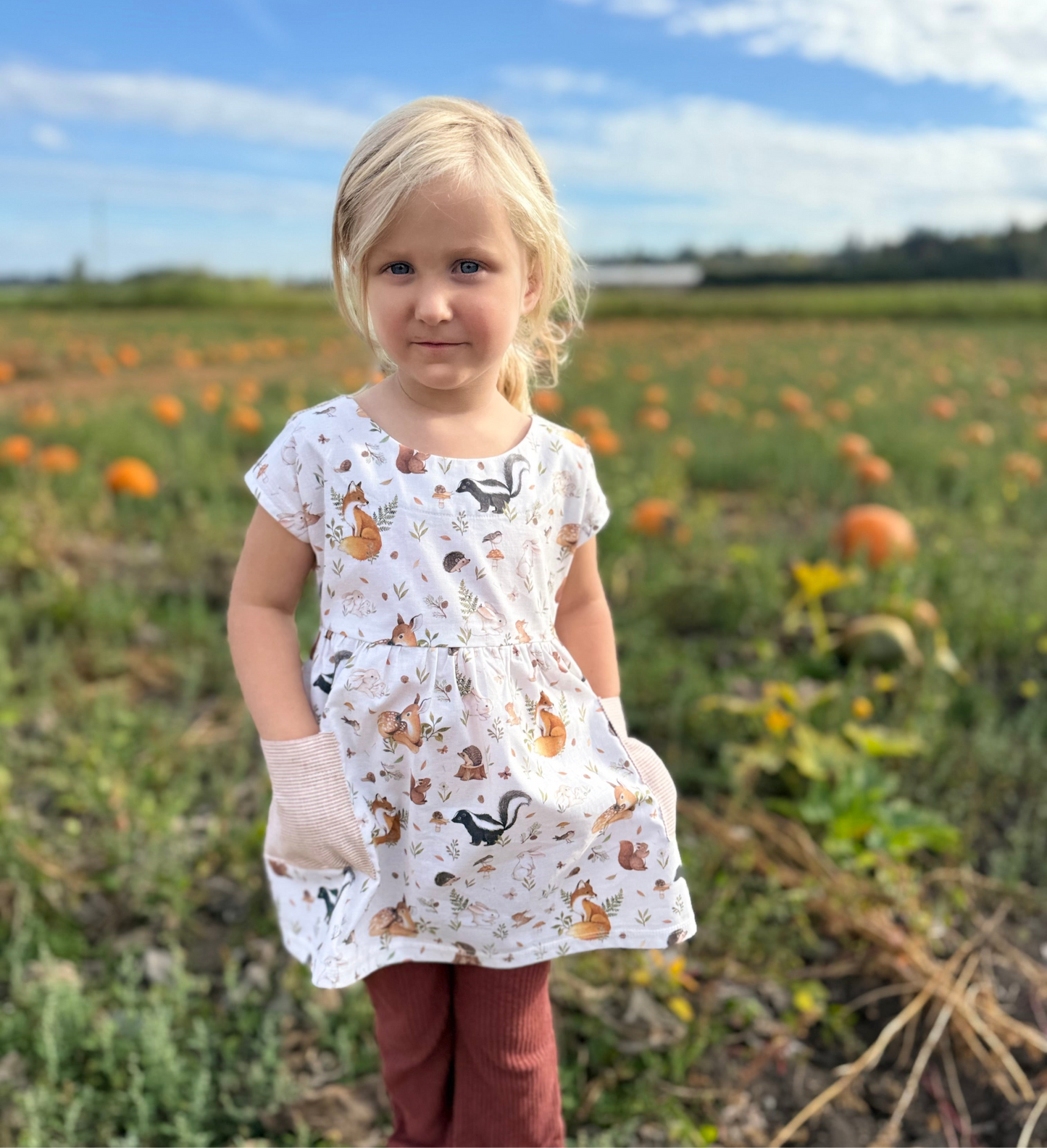 Rowan Dress in Woodland Print | Echoes of Autumn | MTO