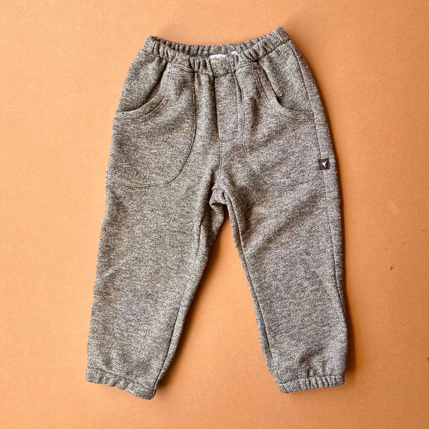 James Leisure Pants, in Black Speck Terry (Made to Order)