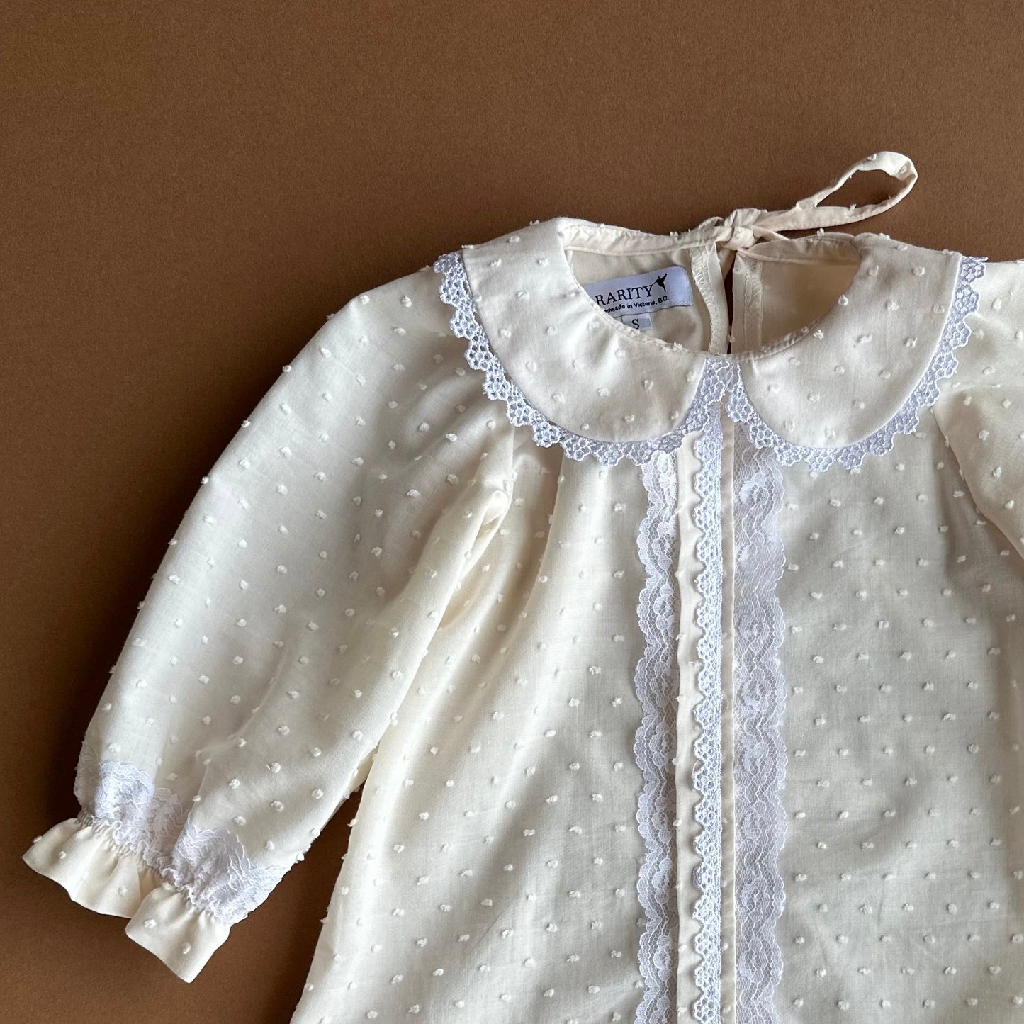 French Amber Blouse, in Swiss Dot