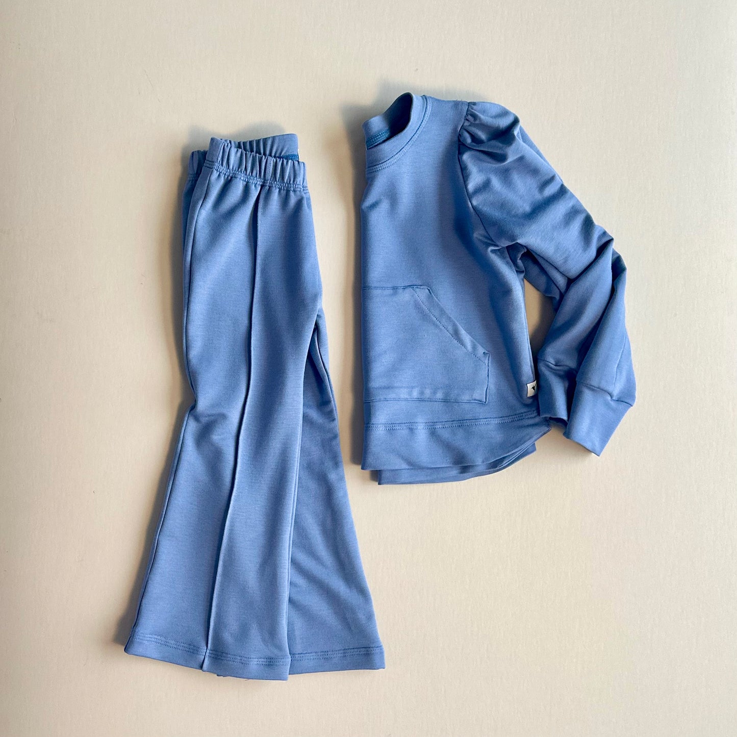 Essential Spring Bloom Terry Leisure Pants, Blue