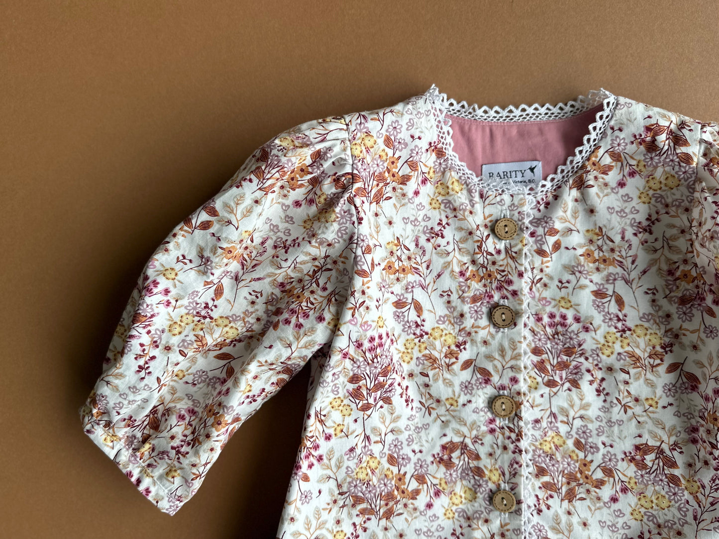 Grace Dress, in Wheat Inspired Ditsy Floral (Made to Order)