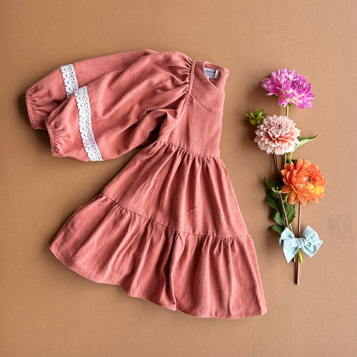 Bella in Terra Cotta Soft Linen (made to order)