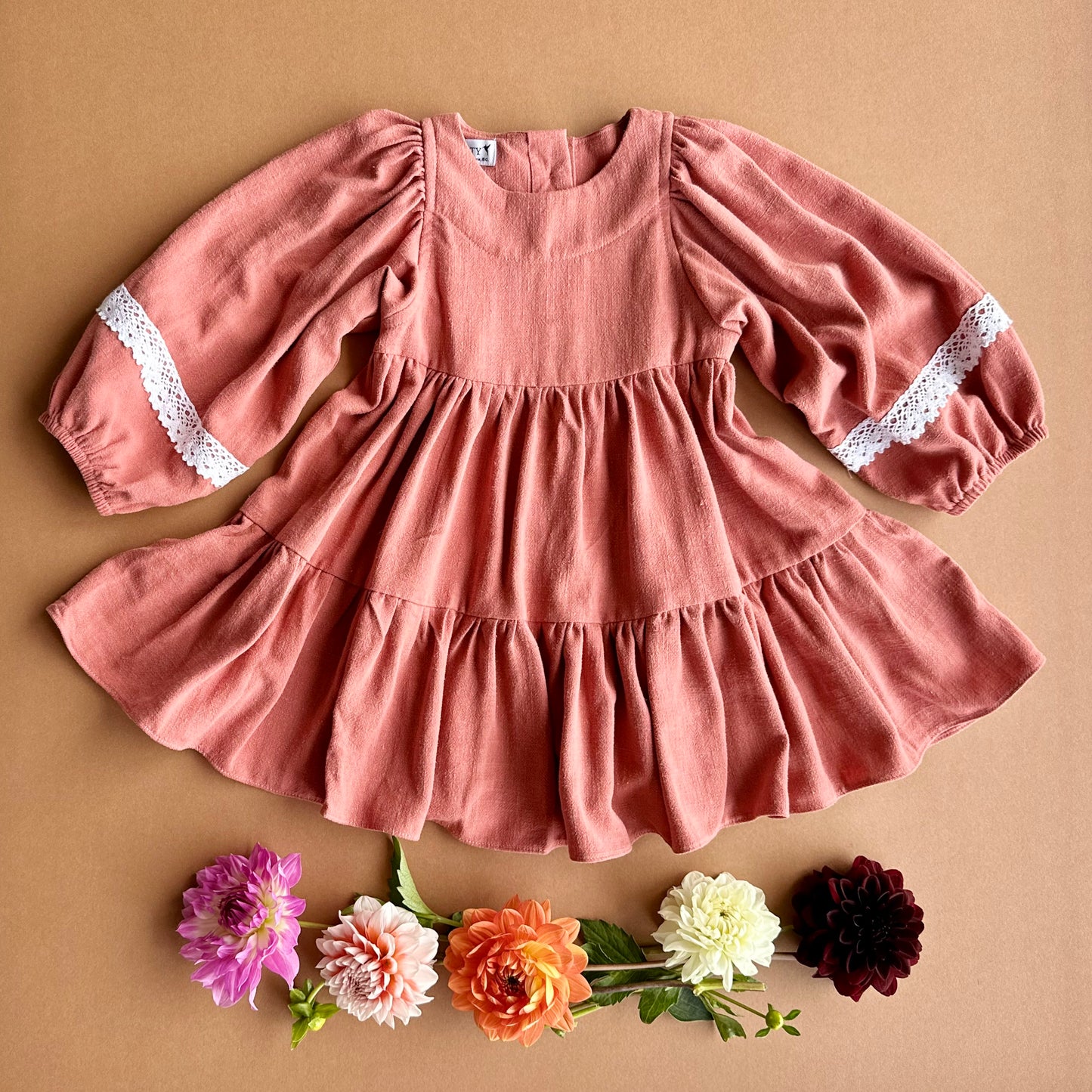 Bella in Terra Cotta Soft Linen (made to order)