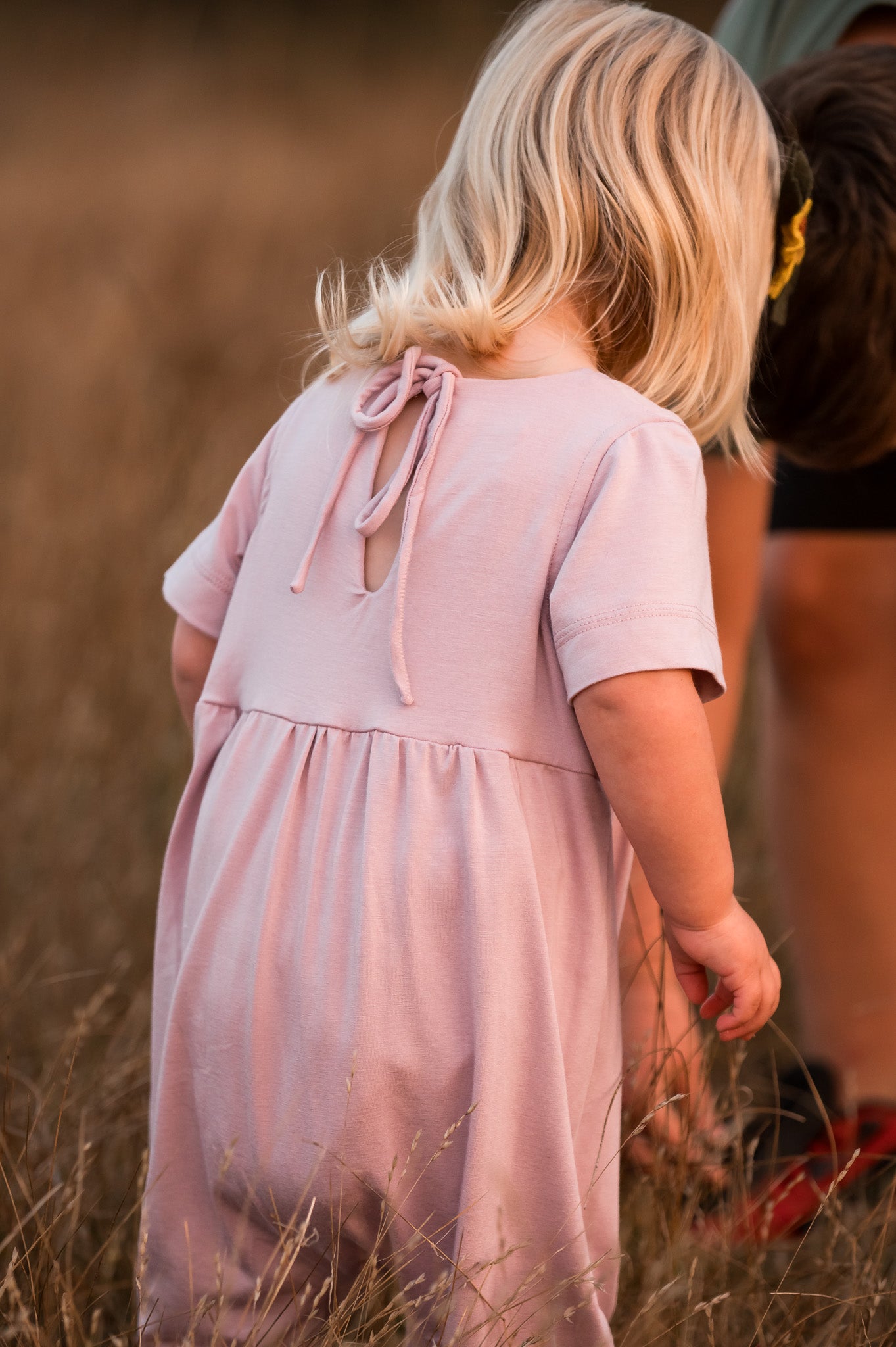 Baby Romper in Blush Bamboo Jersey (made to order)