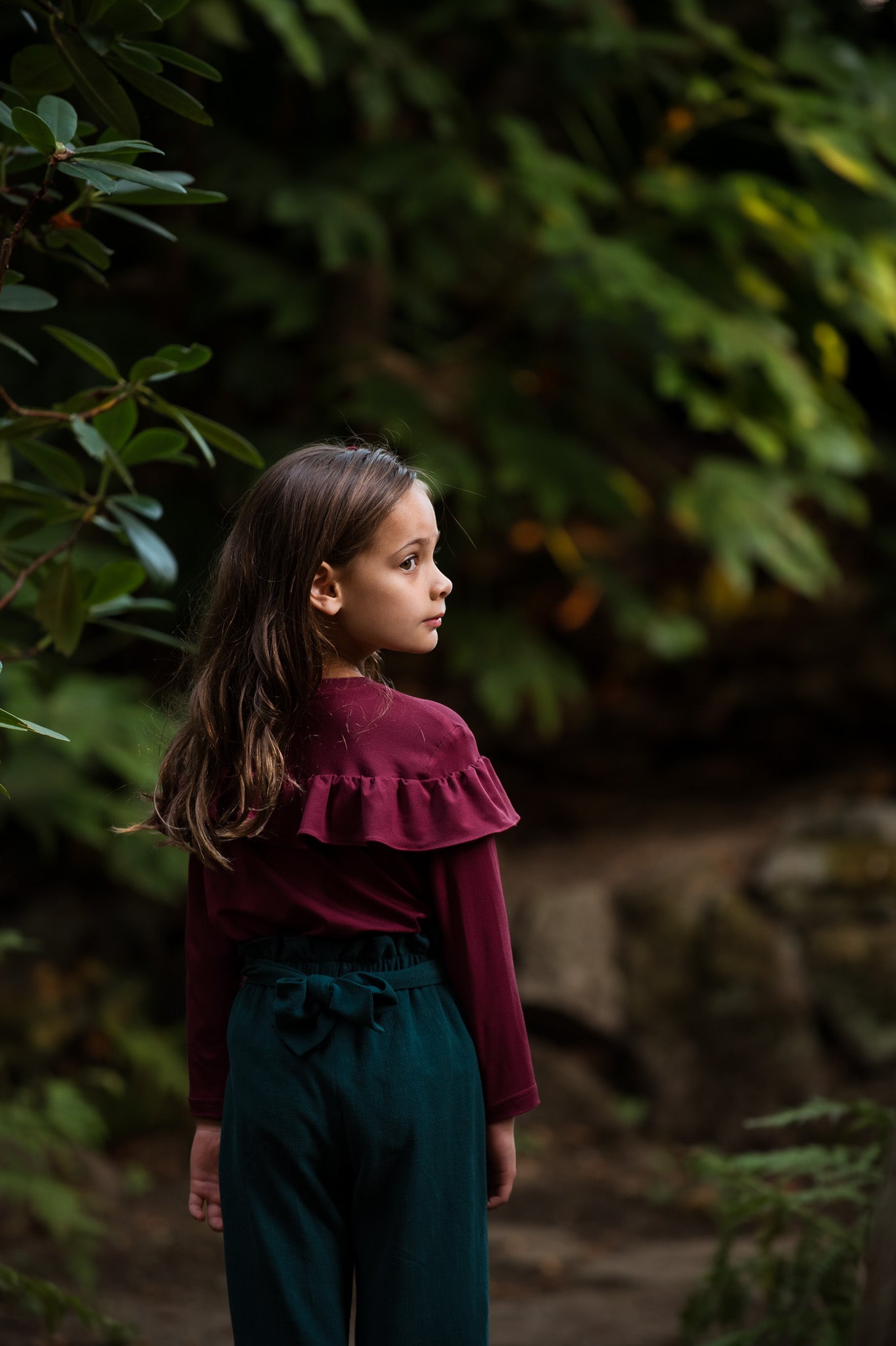 Bamboo Holiday Ruffle Top Handmade in BC, Canada