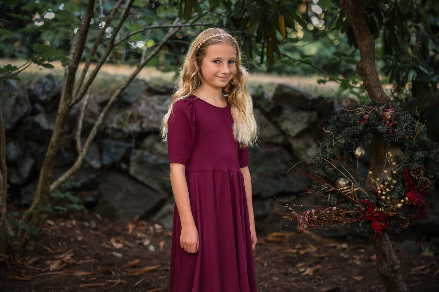 Bamboo Children's Christmas Holiday Dress Made in BC, Canada