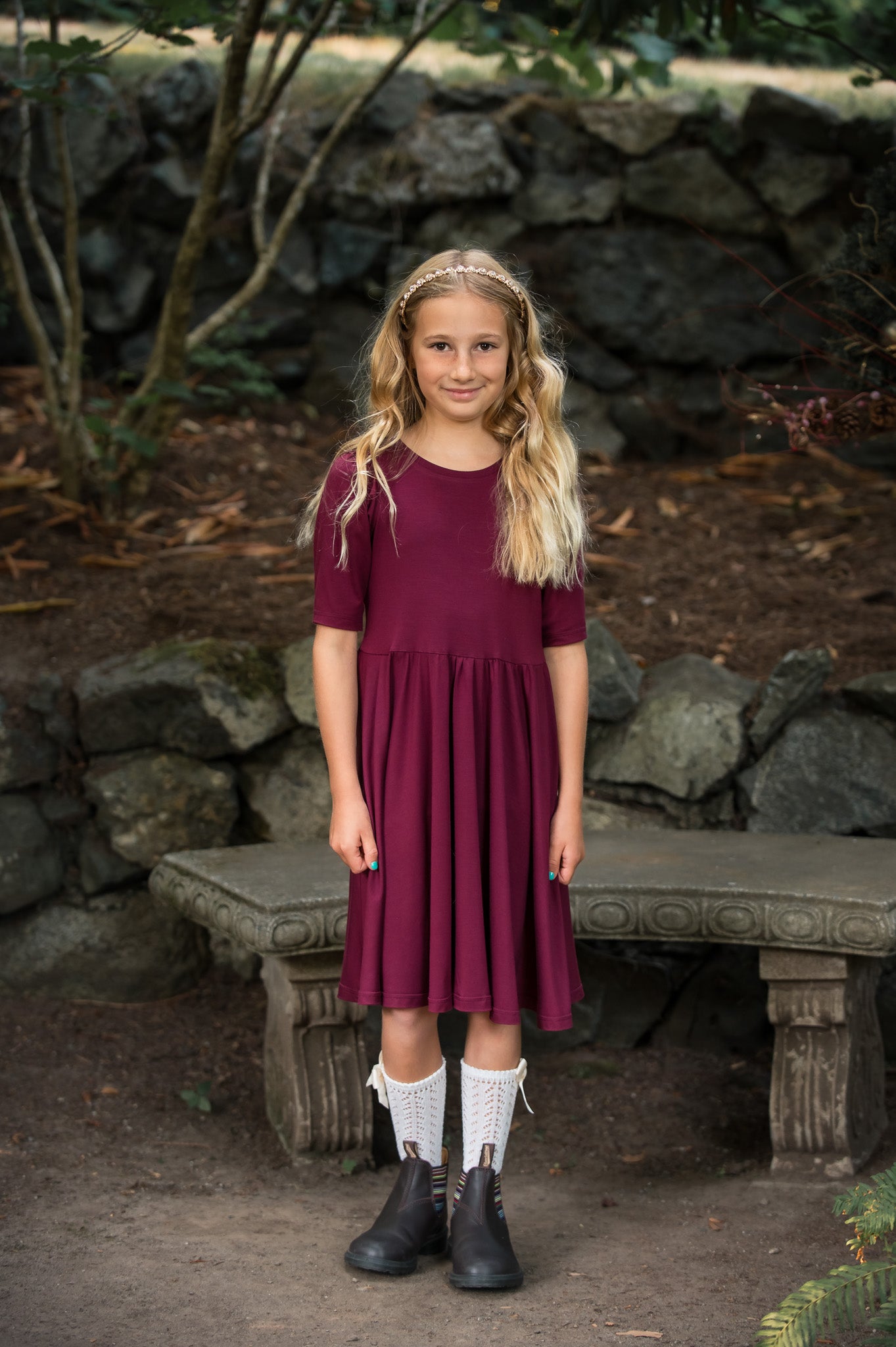 Bamboo Children's Christmas Holiday Dress Made in BC, Canada