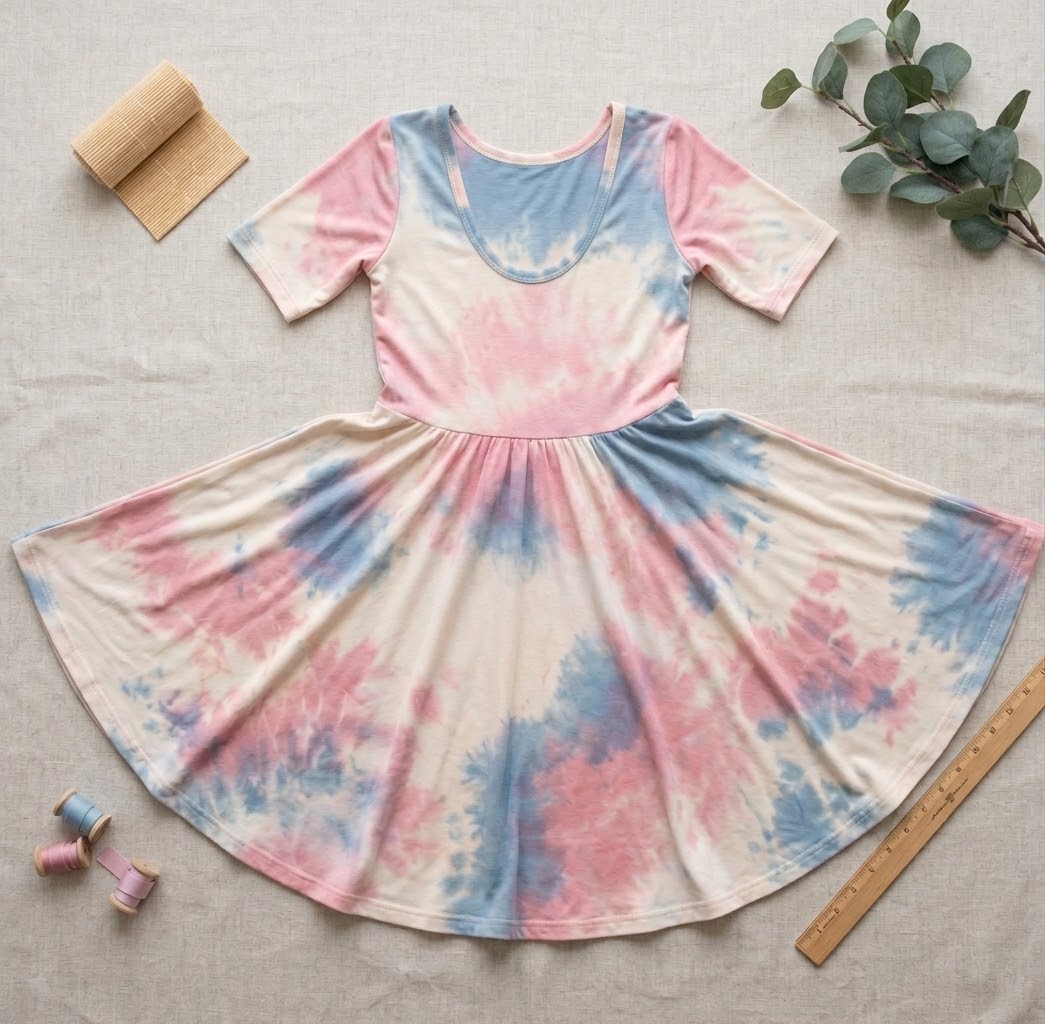 Isla Dress,Tie Dye Bamboo |RTS