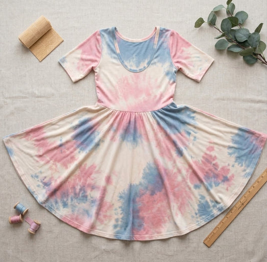Isla Dress,Tie Dye Bamboo |RTS