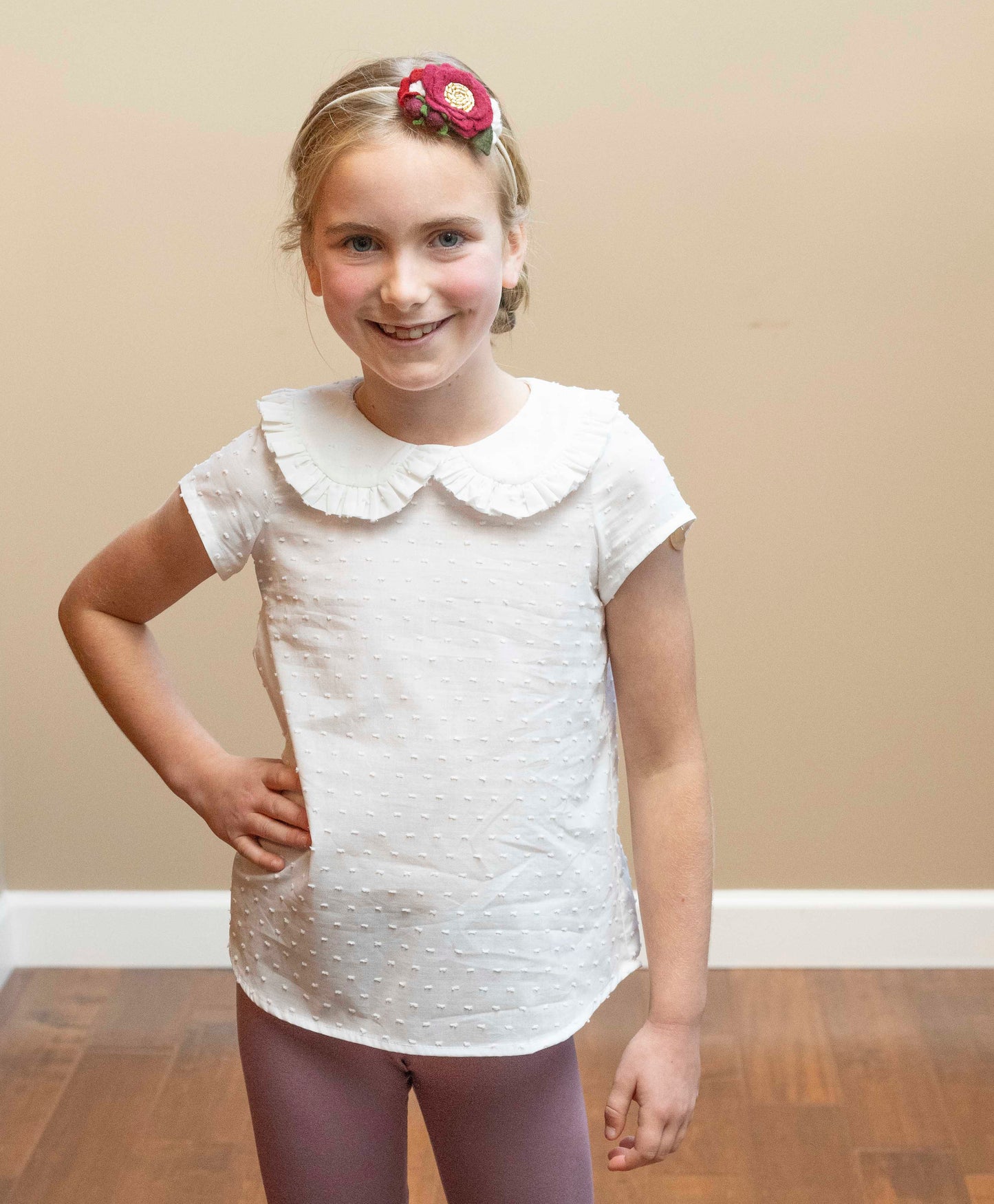 Swiss Dot Amber Classic Blouse | A Winter's Tale | MTO