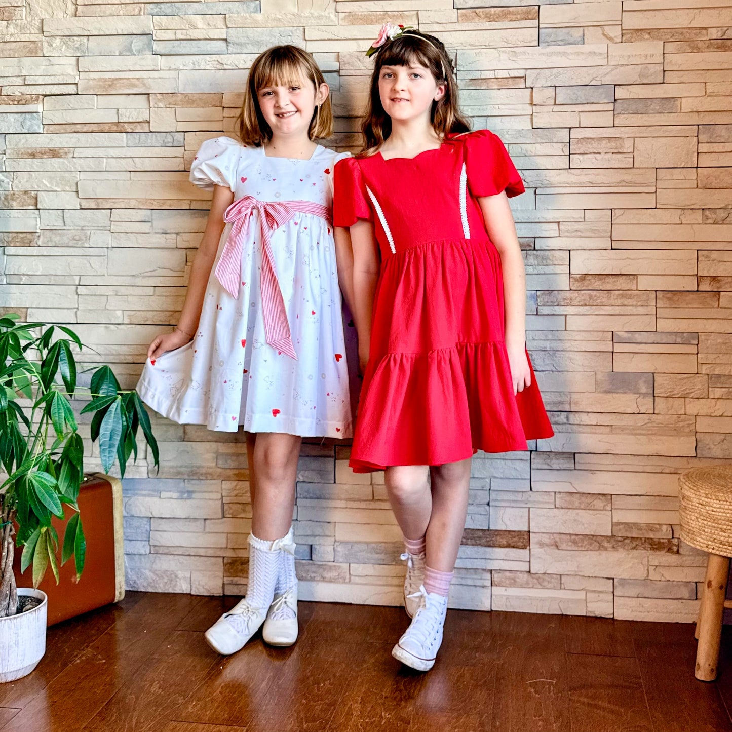 Poppy Dress in Lively Red | RTS