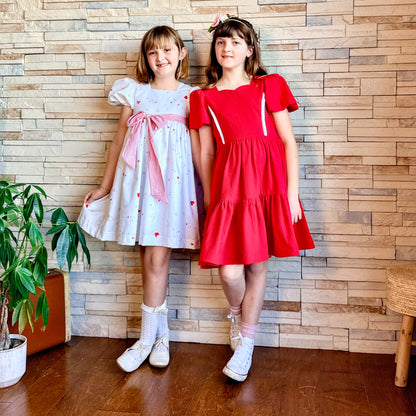Poppy Dress in Lively Red | RTS