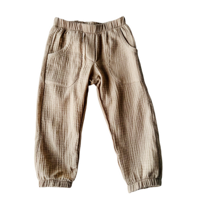 James Trousers, Cotton Double Gauze in Sand | RTS