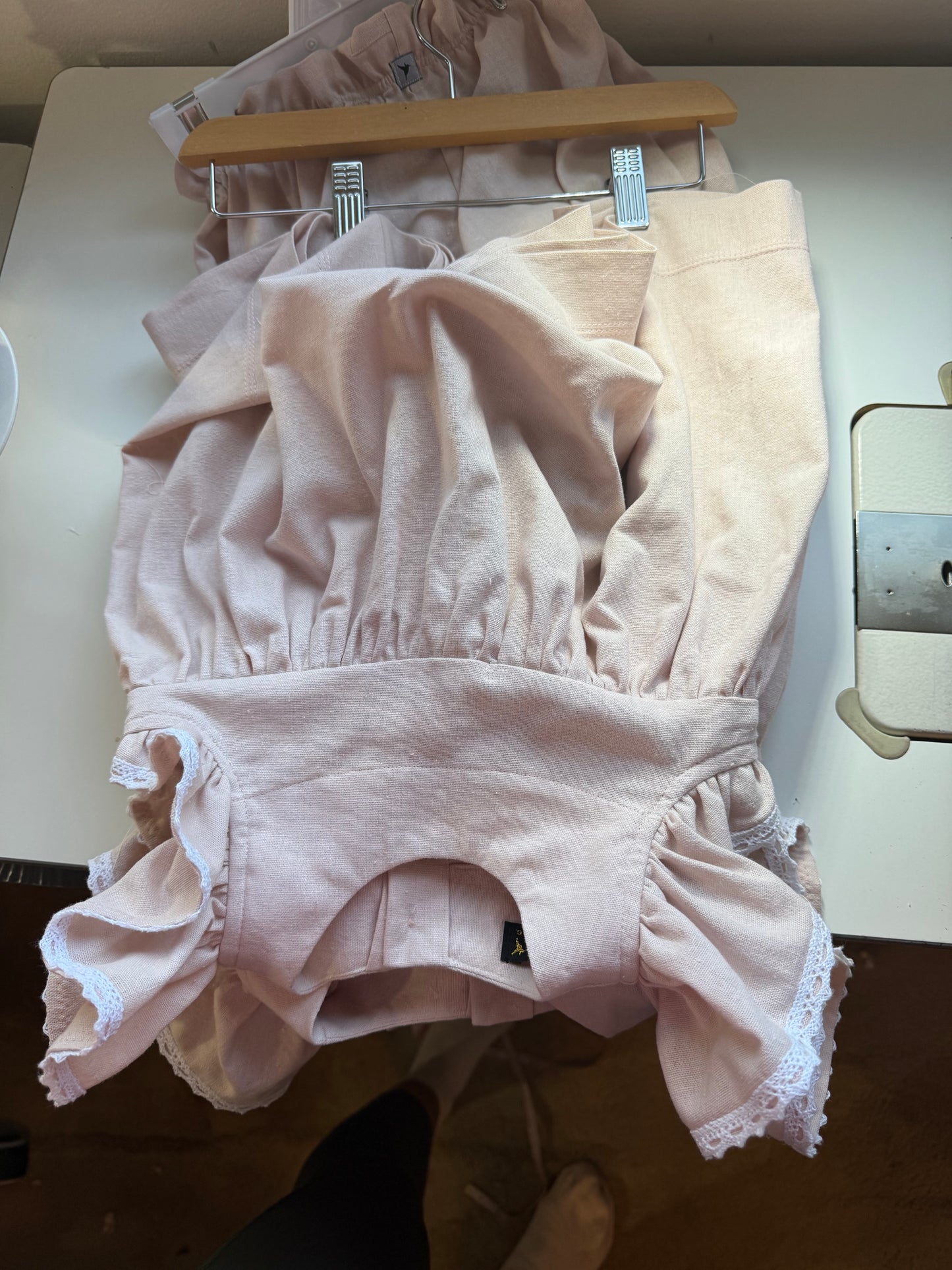 Petal pink Joy dress 2+ bloomer| soft linen cotton