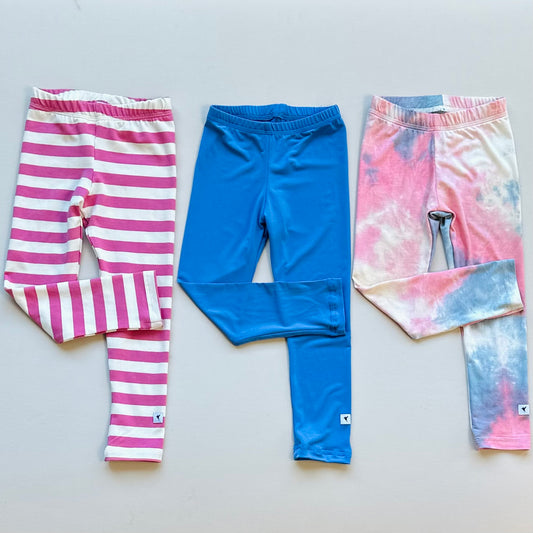 Leggings Handmade in Victoria, BC, Canada for Kids in Eco-Friendly Fabric