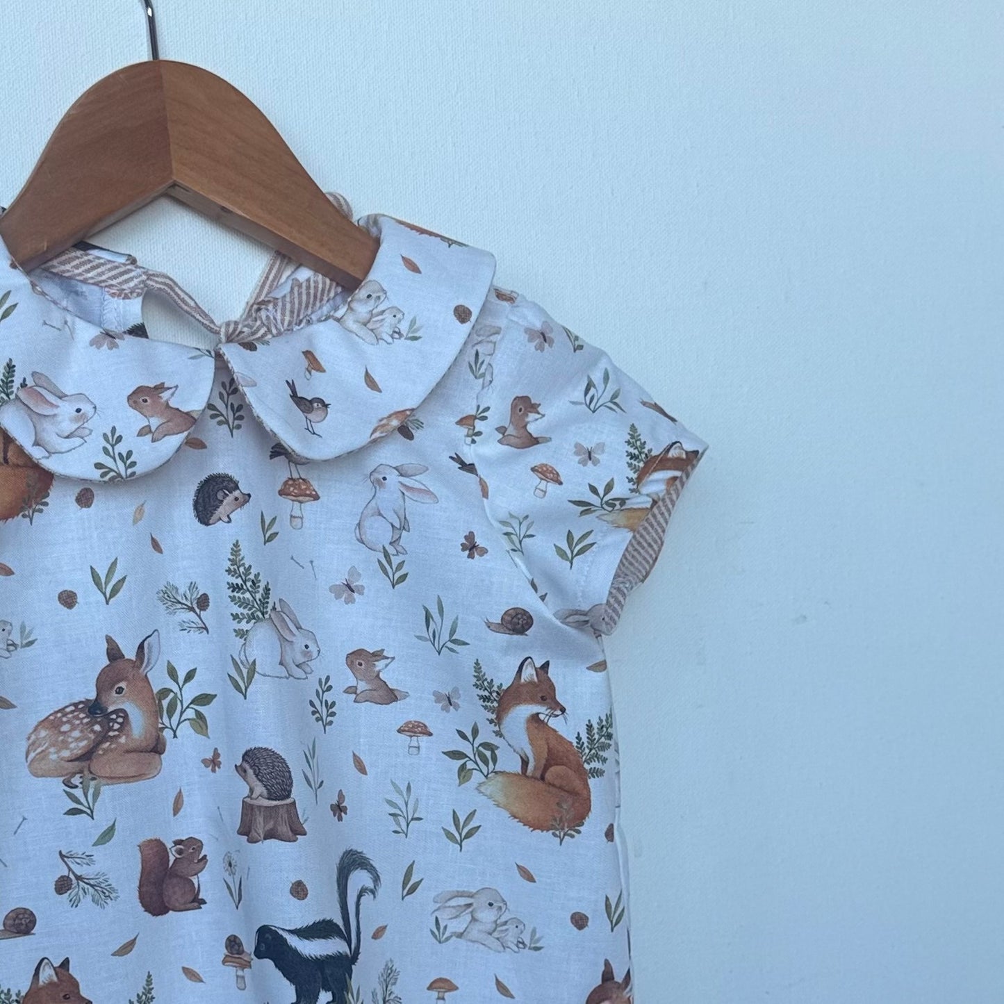 Amber Blouse in Designer Woodland or Deer Print | Echoes of Autumn | MTO