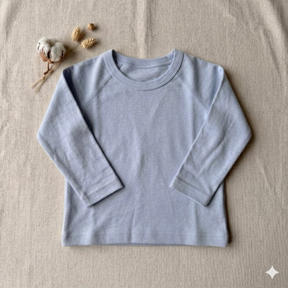 Unisex Long Sleeve Raglan Tee— Bamboo Cotton | Spring Bloom