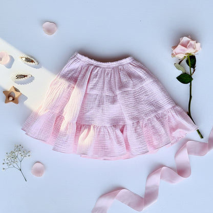 Pink gauze skirt