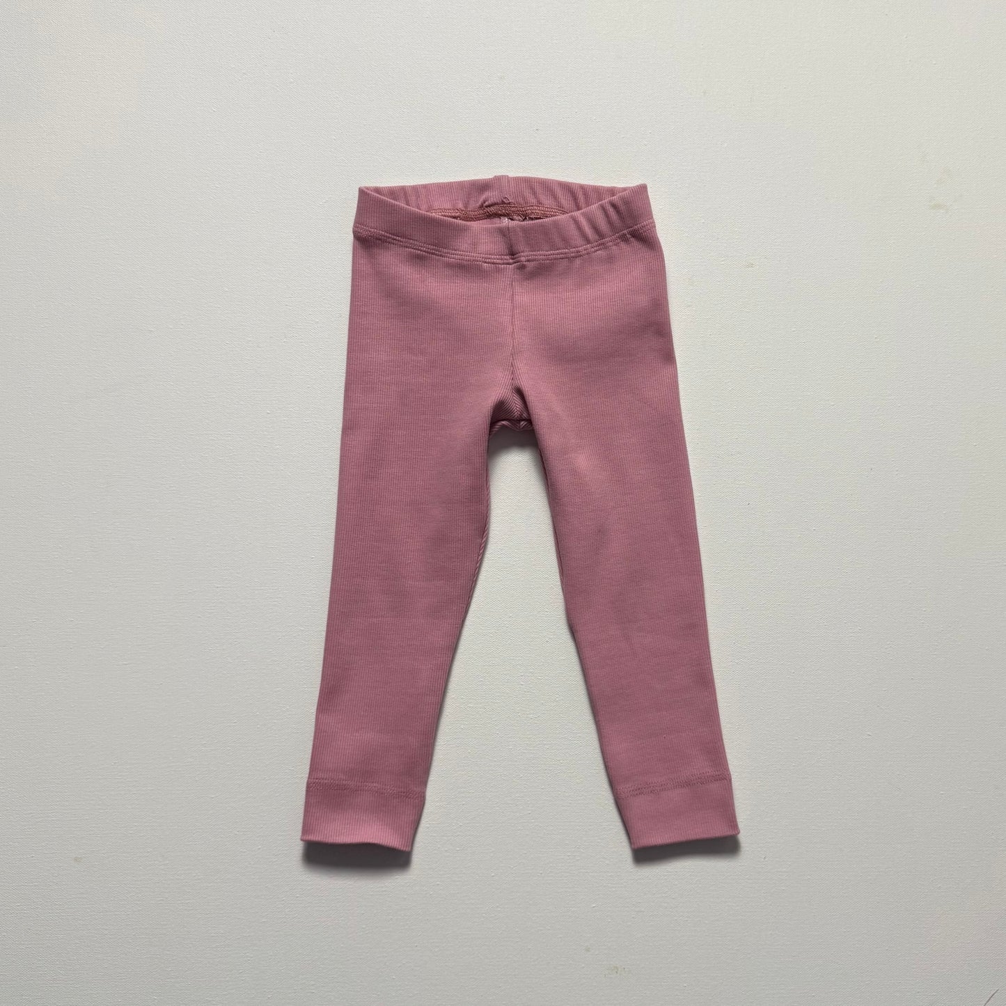 Essential Recycled Cotton Rib Leggings, Rose