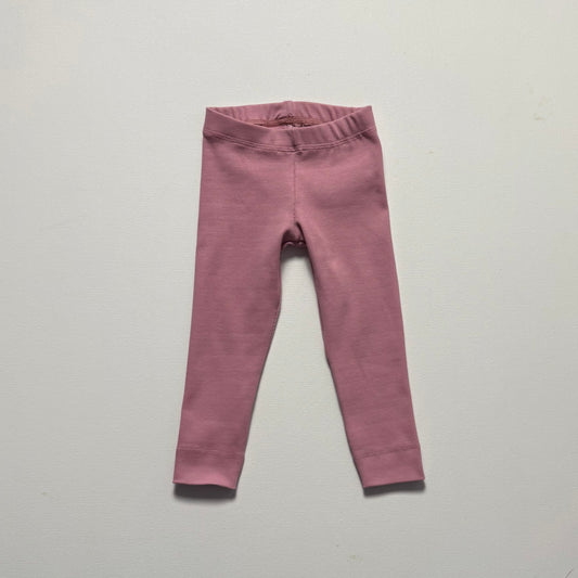 Essential Recycled Cotton Rib Leggings, Rose