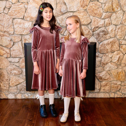 Ila Dress in Lux Stretch Velvet | A Winter's Tale | RTS