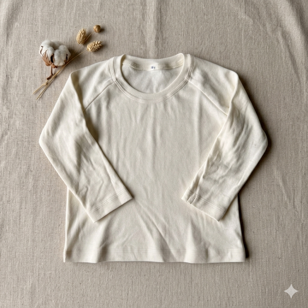 Unisex Long Sleeve Raglan Tee— Bamboo Cotton | Spring Bloom