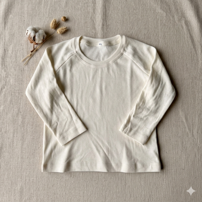 Unisex Long Sleeve Raglan Tee— Bamboo Cotton | Spring Bloom
