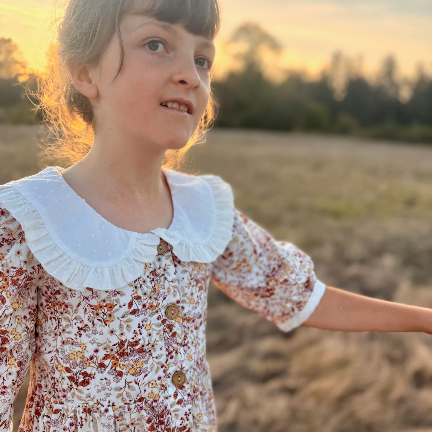 Celeste, Wildflower Ruffle Dress | Echoes of Autumn | MTO
