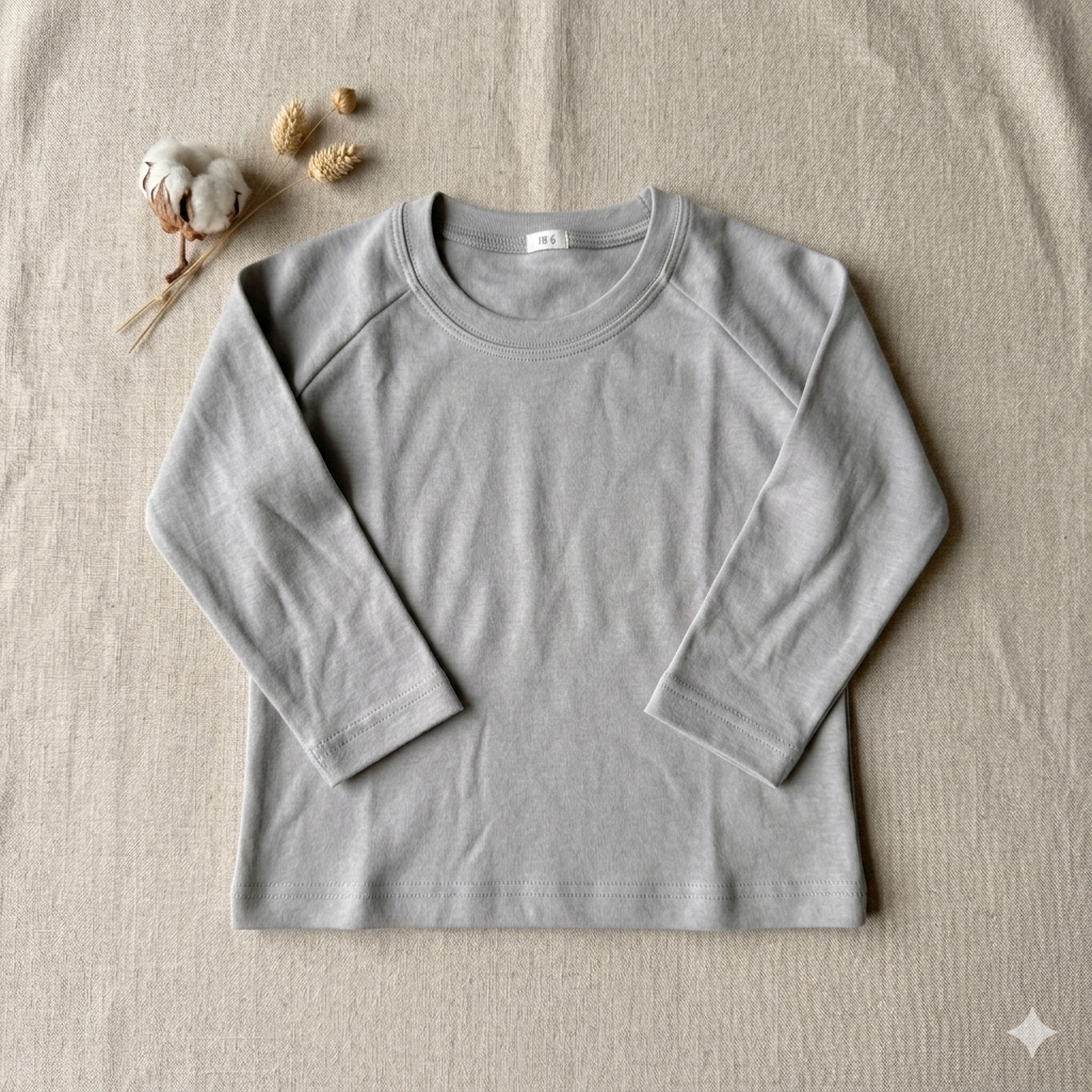 Unisex Long Sleeve Raglan Tee— Bamboo Cotton | Spring Bloom