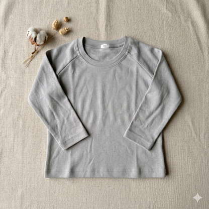 Unisex Long Sleeve Raglan Tee— Bamboo Cotton | Spring Bloom