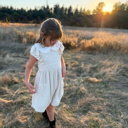 Magnolia Dress in Natural Linen| MTO