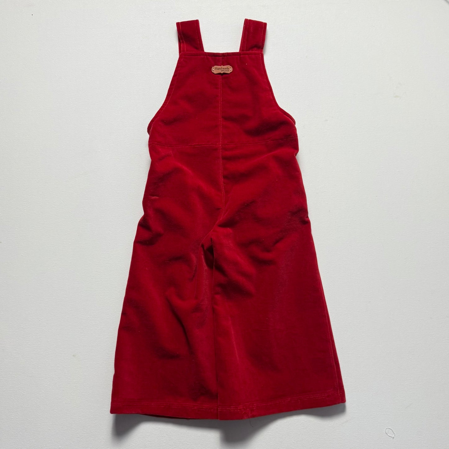 Audrey High Style Overall Pants in Velveteen | MTO