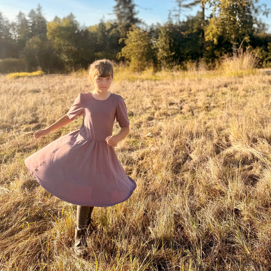 Isla Dress, Plum or Tie Dye Bamboo | Echoes of Autumn | MTO