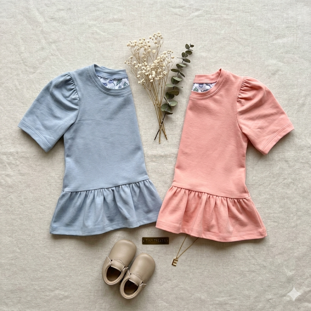 Adele Dress in Soft Jersey | Spring Bloom