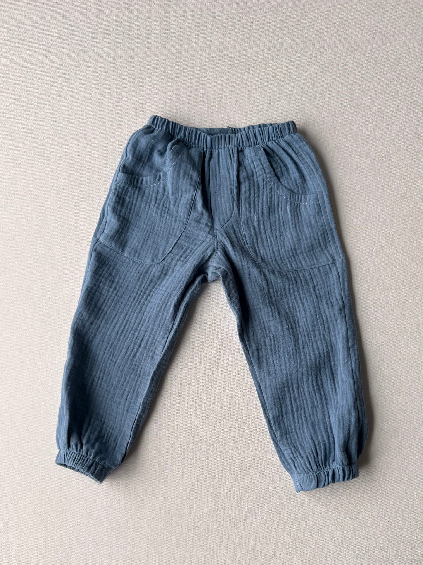 James Trousers, Cotton Double Gauze | Spring Bloom