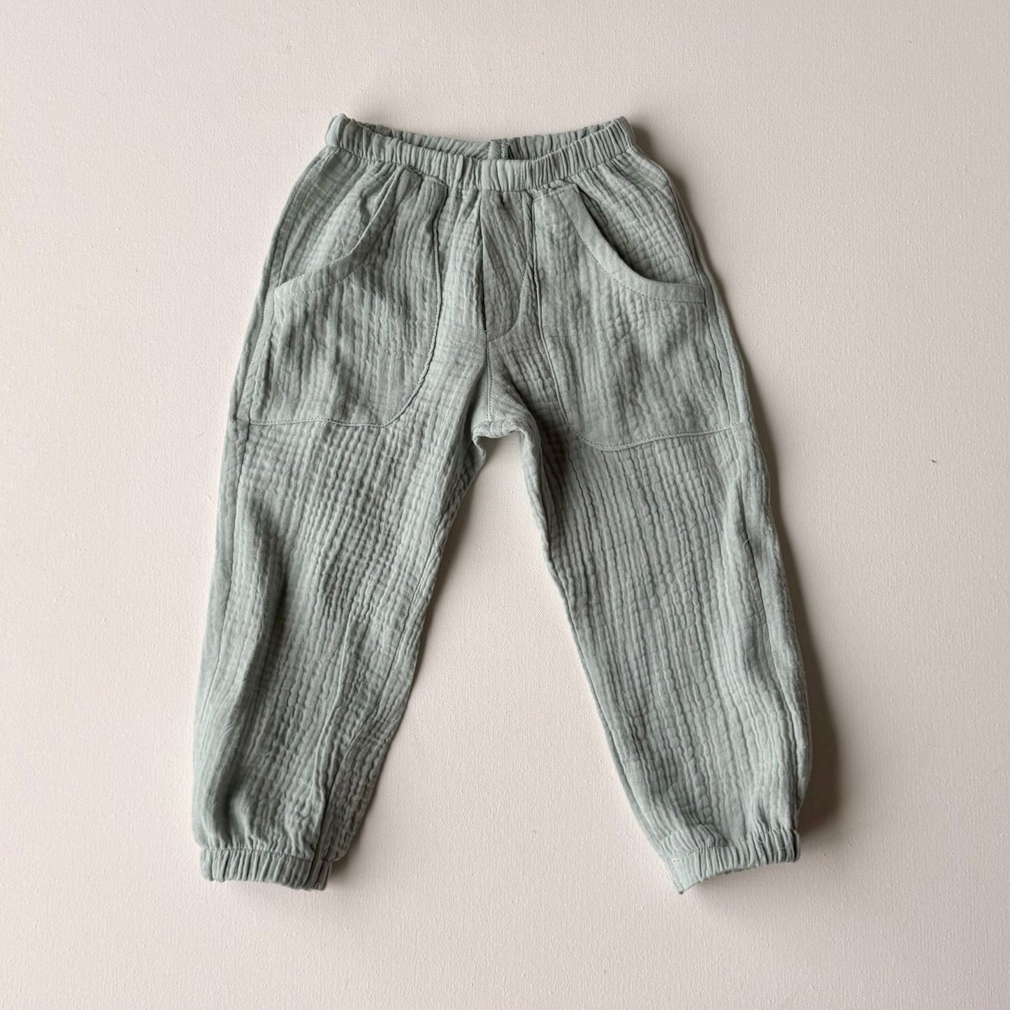 James Trousers, Cotton Double Gauze | Spring Bloom