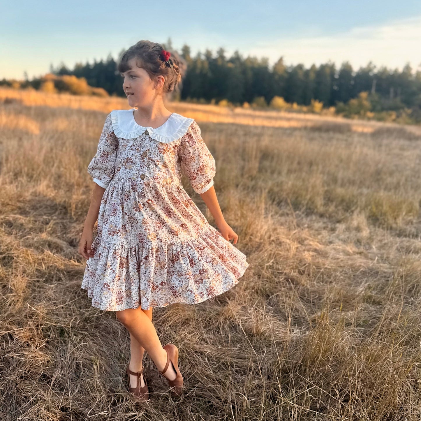 Celeste, Wildflower Ruffle Dress | Echoes of Autumn | MTO