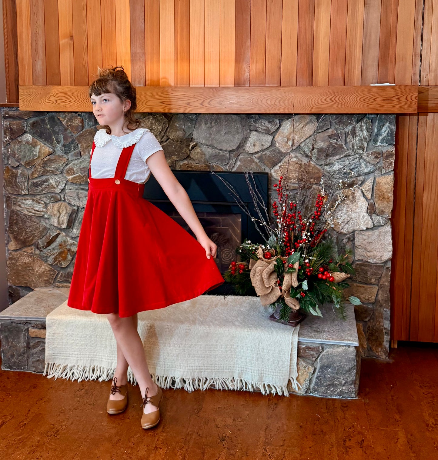 Swiss Dot Amber Classic Blouse | A Winter's Tale | MTO