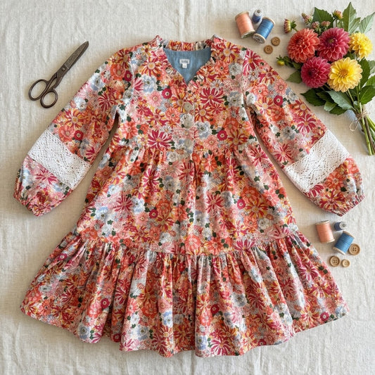 Adeline Cotton Floral Dress| MTO