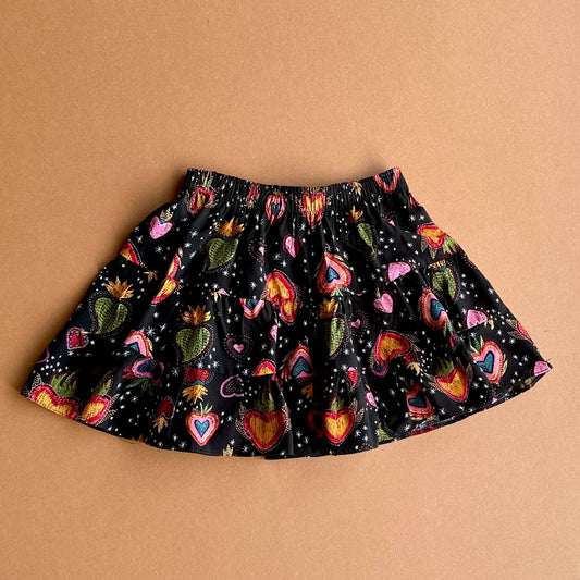 Belle Skirt, in Bold Heart (made to order)