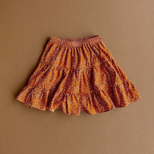 Belle Skirt, in Ginger Dot (made to order)