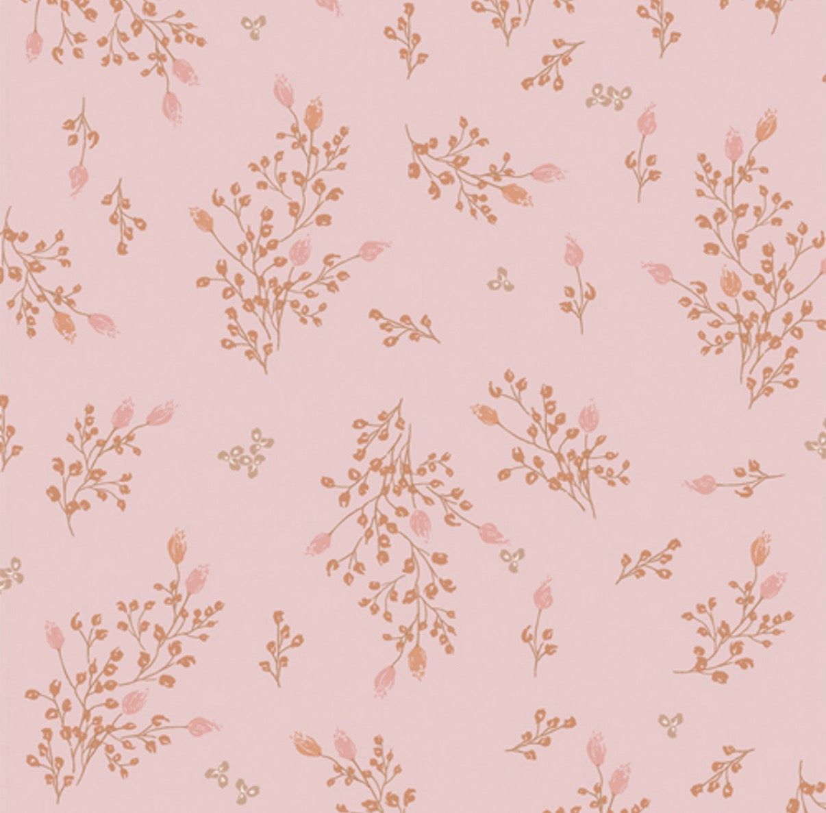 Floral pattern on a pink background