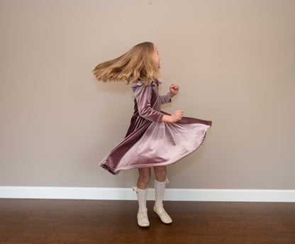 Ila Dress in Lux Stretch Velvet | A Winter's Tale | MTO