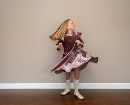 Ila Dress in Lux Stretch Velvet | A Winter's Tale | MTO