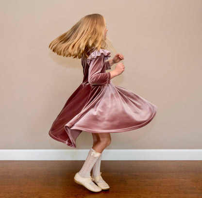 Ila Dress in Lux Stretch Velvet | A Winter's Tale | RTS