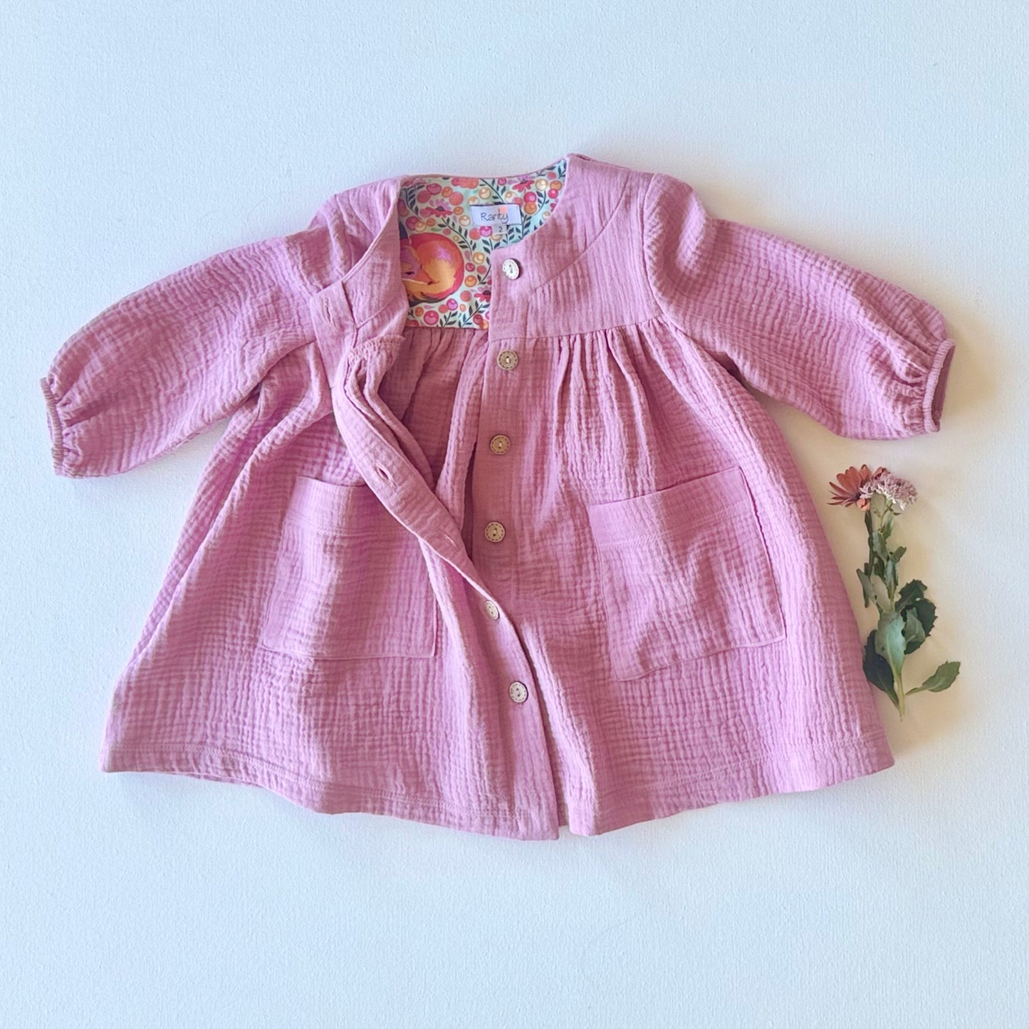 Paige Dress in Pink, Beige or Mauve | Echoes of Autumn | MTO