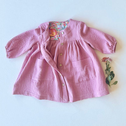Paige Dress in Pink, Beige or Mauve | Echoes of Autumn | MTO