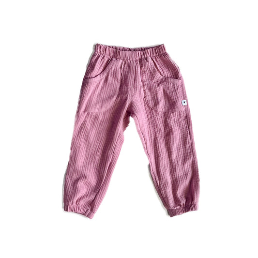 Janes Trousers | Cotton Double Rose Gauze