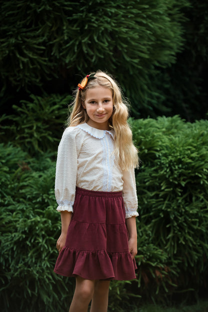 Swiss Dot Blouse Handmade in BC, Canada